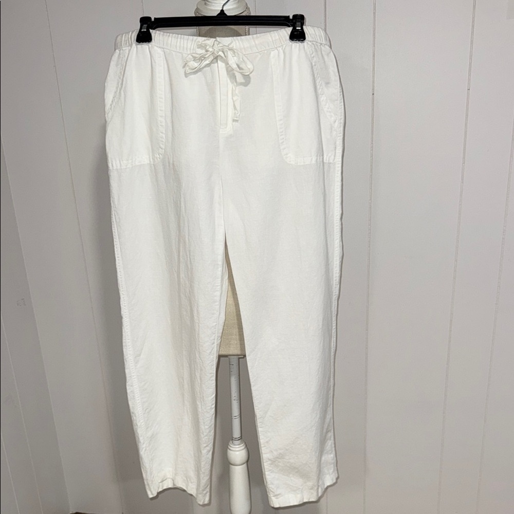 White Drawstring Pants